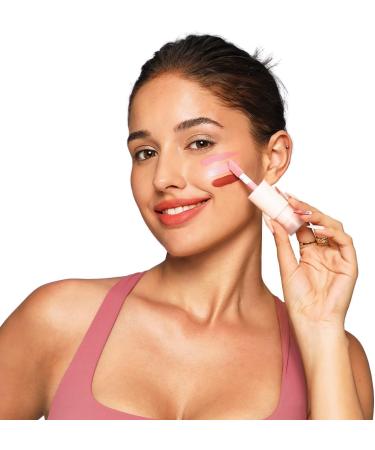 IMAKEUPNOW Liquid Cream Blush Stick Makeup for Cheeks | Build-in Brush - Application & Blending All in One #L001 - Buy Online on SooperMarket.com