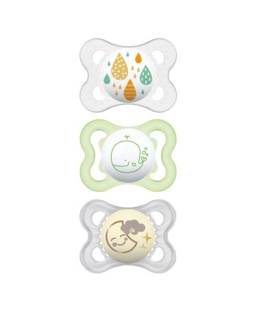 MAM Variety Pack Baby Pacifier  Includes 3 Types of Pacifiers  Nipple Shape Helps Promote Healthy Oral Development 0-6 Months  Unisex  3 Count (Pack of 1) Unisex 3 Count (Pack of 1)