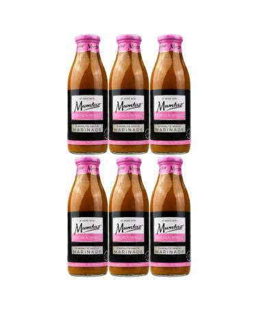 Mumtaz CHICKEN WINGS Marinade Sauce - Pack of 6x500g 15 Minute Magic Marinade Medium Spiced BBQ-Grill-Roast-Stir or Air fry All Natural Ingredients Gluten Free Vegan Friendly.