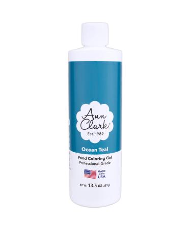 Ann Clark Ocean Teal Food Coloring Gel Extra Large 13.5 oz Professional Grade Made in USA 399.24 ml (Pack of 1)