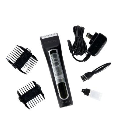 4-in-1 Clipper - Features 5 Speed Options and 4 Adjustable Cutting Lengths - Includes Two Guide Comb Attachments a Cleaning Brush Blade Oil and a Charging Cord
