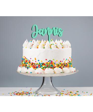 Custom Wooden & Acrylic Cake Toppers - High-Quality Engraving 10-25 cm - Perfect Cake Decoration - Buy Online on SooperMarket.com