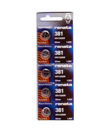 #381 Renata Watch Batteries 5Pcs