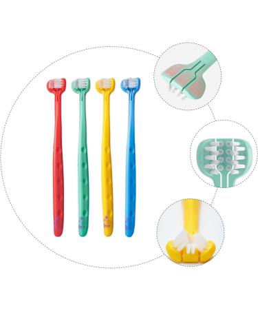 Healvian Infant Dental Oral Triple Clean Toothbrushes - 4pcs Kids Soft Toothbrush Set for Children and Toddlers - Buy Online on SooperMarket.com