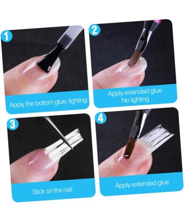 2 Nail Fiber Nail Extension Silk Fiberglass Nail Extensions Kit Nail Extension Fiber Silk Fiber Nails Fiberglass Nail Tips Gel Kit for Nails Manicure Fiber Nail Art Fiber White HAPINARY - Buy Online on SooperMarket.com