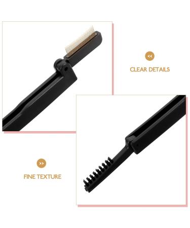 NOLITOY Folding Eyelash Comb & Brow Brush - Dual Sided Lash Separator for Women | Perfect Lash Mascara Applicator - International Shipping Available - Buy Online on SooperMarket.com