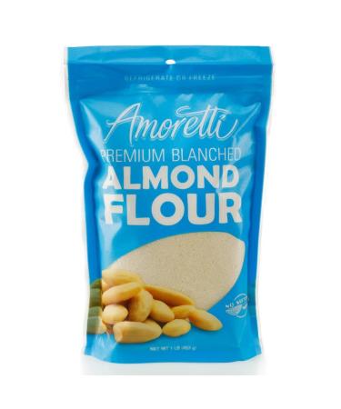 Amoretti Premium Blanched Almond Flour, 1 Pound 1 Pound (Pack of 1)