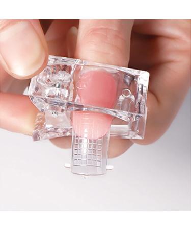 Buy SANWOOD 10-Part Nail Tip Clips - Fast Assembly Gel Extensions & Manicure Tool | UV-LED Plastic Clamps for Perfect Nail Builds - Buy Online on SooperMarket.com