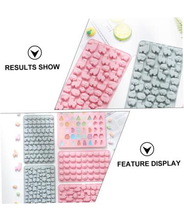 2pcs Chocolate Silicone Mold Silicone Jelly Mold Muffin Chewing Gum Candle Molds Silicone Soap Molds Cupcake Baking Pan Rubber Candy Molds Biscuit Cartoon Silica Gel Chocolate Mold 23.2X12.9X1.1CM Random Color - Buy Online on SooperMarket.com