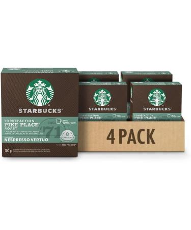 Starbucks By Nespresso Pike Place Roast Coffee Pods Medium Roast Nespresso Vertuo Line & Smooth Caramel For NESPRESSO VERTUO Flavoured Blonde Roast Notes of Buttery Caramel and Vanilla Coffee+Smooth Caramel - Buy Online on SooperMarket.com