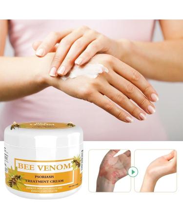 Bee Venom Cream Bee Venom Psoriasis Cream for All Skin Types Easy Application & No Irritation 30g - Buy Online on SooperMarket.com