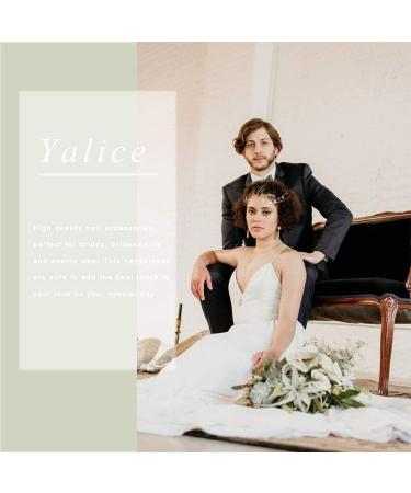 Yalice Gold Leaf Headband | Elastic Flower Head Chain for Women and Girls - Buy Online on SooperMarket.com