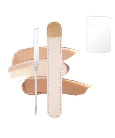 Picasso Makeup Scraper Korean Set  Liquid Foundation Scraper Stainless Steel Ergonomic Manicure Stirring Tool Makeup Artist Makeup Tool (one piece)