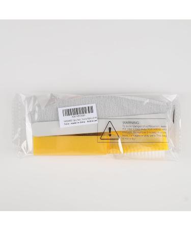 FANDAMEI 12pcs Nail Files Set with Cuticle Nipper, Buffer, Pusher, Remover Tool Manicure Kit Yellow - Buy Online on SooperMarket.com