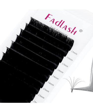 Fadlash Easy Fan Lashes DD Curl 0.07 13-16mm - Natural Look Russian Eyelashes Extensions - Buy Online on SooperMarket.com