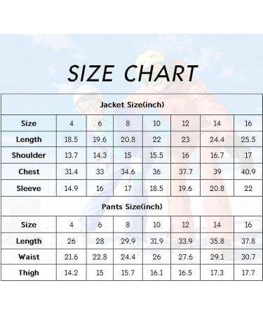 WOWULOVELY Kids Ski Snowsuit Set - Waterproof Boys Snow Jacket & Pants - Blue/Black - Size 10 - Buy Online on SooperMarket.com