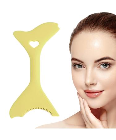 Eyeliner Guide Tool - Portable Multifunctional Eyeliner Stencils - Mascara Shield for Beginners Eyebrow Stencils for Winged Eyeliner Lashes Lip Liner Dalynn Yellow