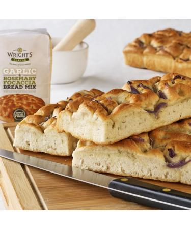 Wright's | Garlic & Rosemary Focaccia Bread Mix 10X500g | Baking Success Guaranteed | Suitable for Vegetarians - Buy Online on SooperMarket.com