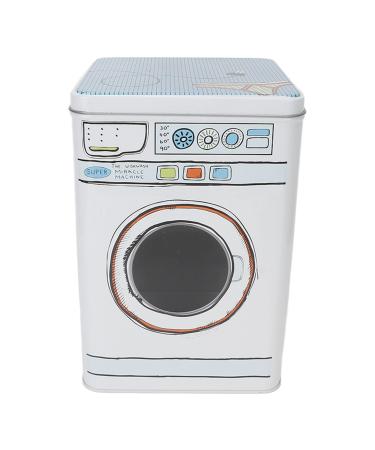 TITA-DONG Modern Washing Powder Storage Tin Laundry Powder Metal Box Large Capacity Metal Laundry Detergent Canister Container Ideal for Storing Washing Tablets Blue
