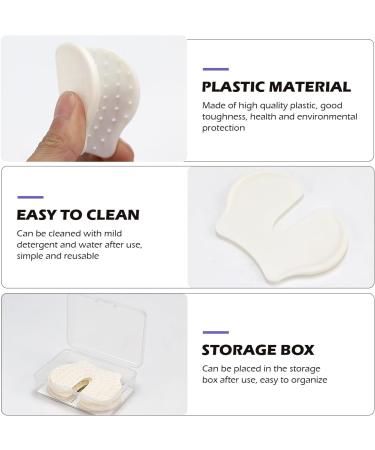 UPIQNG 4 Pcs Shot Pain Reducer Reusable Pain Relief Sheet Hurt Blocker Plastic Immunization Shooting Assist Shot Pain Blocks for Adults Kids White - Buy Online on SooperMarket.com