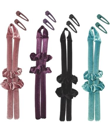 No Heat Curls Ribbon Hair Rollers Keeps Hair Undamaged Make You Unknowingly Beautiful Plush Heatless Curler Save For Tim Hair Curlers Rollers For Hair No Heat Black - Buy Online on SooperMarket.com