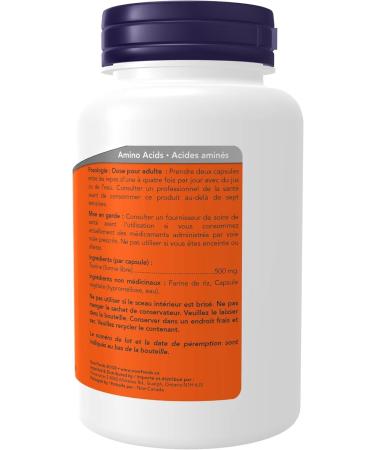 NOW - Taurine 500mg 100 Capsules - Buy Online on SooperMarket.com