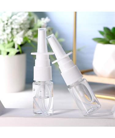 FOMIYES 10ml White Empty Plastic Nasal Spray Bottles Pump Sprayer Mist Nose Spray Refillable Bottle for Saline Water Wash Applications Pack of 20 Pump Bottles - Buy Online on SooperMarket.com