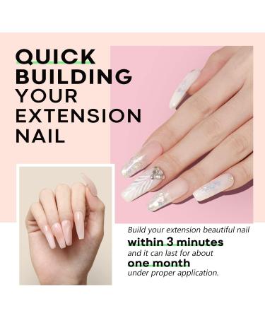 Modelones Poly Nail Gel Builder 50ML - Light Apricot Color | Nail Extension Gel for Thickening & Enhancement | Acrylic Extension Trial Kit for Professional Technicians - Buy Online on SooperMarket.com