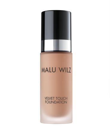 Malu Wilz Velvet Touch Foundation Cinnamon Beauty 30ml I Skincare Creme Make Up For Fleeping Tint I conceal bumps dark circles wrinkles 30 ml (1 Pack) 14_cinnamon Beauty