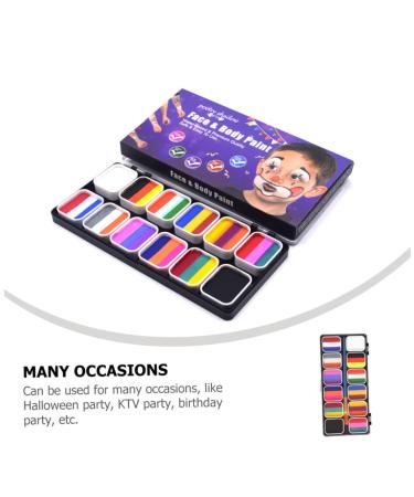 Angoily Neon Body Painting Kit - Face Paint Makeup Pigment Fake Wounds & Scars for Halloween & Cosplay - Buy Online on SooperMarket.com