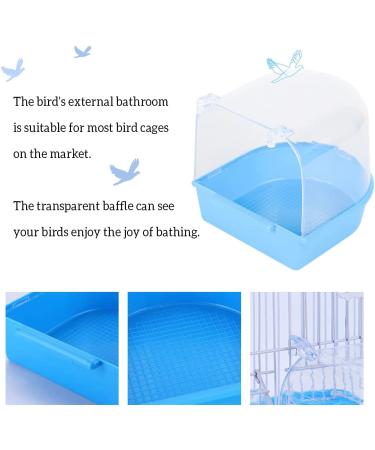 YNC Bird Cage Bathtub Shower Box - Clear Hanging Bird Tub for Cockatiel, Parakeet & Small Pet Birds - Buy Online on SooperMarket.com