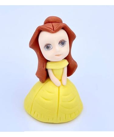 4x Princess Cake Toppers Set - Princess Castle Girls Birthday Party Wedding Baby Shower Christening Cupcake Decoration - Comes with an Edible Glue - Buy Online on SooperMarket.com