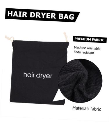 CANIGHT 4pcs Hair Dryer Storage Bag Storage Bags Organizer Bags for Travel Blow Dryer Bag Black Fabric - Buy Online on SooperMarket.com