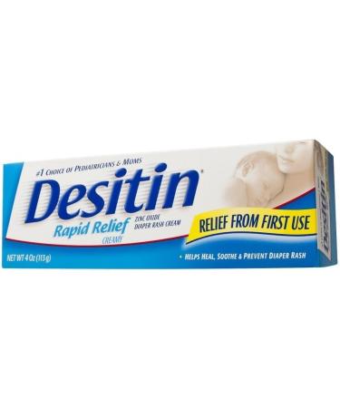 Desitin Rapid Relief Creamy 4oz: Soothing Diaper Rash Cream - Buy Online on SooperMarket.com