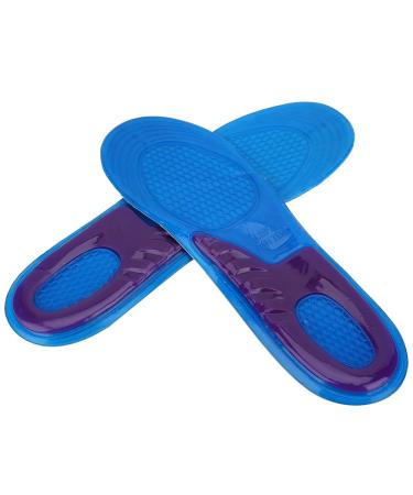 Alomejor Gel-Sport-inshole for women and men orthopedic massage damping deodorant military soft comfortable silicone insert soles shockproof inserts L (44-50)