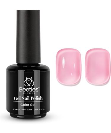 Beetles Jelly Gel Nail Polish in Translucent Sheer Pink - 15ml - Buy Online on SooperMarket.com