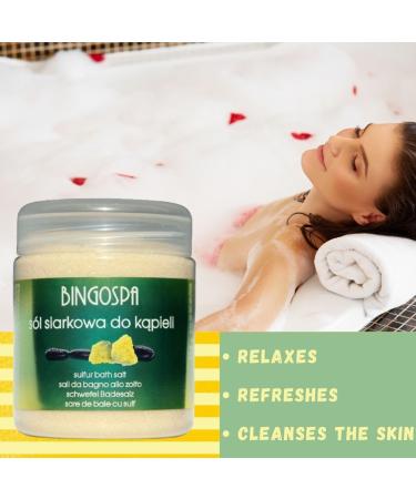 BINGOSPA Sulphur Salt for Skin Inflammation & Callus - 550g | Natural Healing & Soothing Treatment - Buy Online on SooperMarket.com