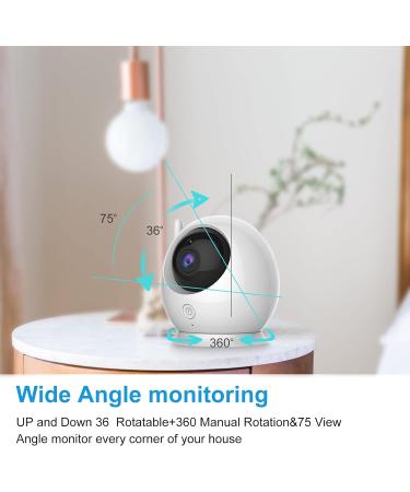 MYPIN 4.3'' LCD Wireless Video Baby Monitor with Camera and Night Vision - Two Way Audio, VOX Mode, Temperature Alert - nooie Baby Monitor HS0329 - Buy Online on SooperMarket.com
