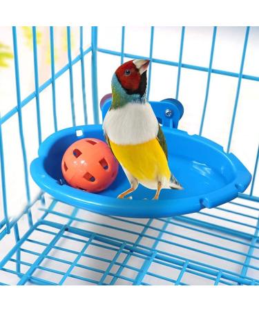 Hanging Bird Bath Tub for Parrot Cage - Shower Box, Feeder & Water Tray Accessories - Buy Online on SooperMarket.com