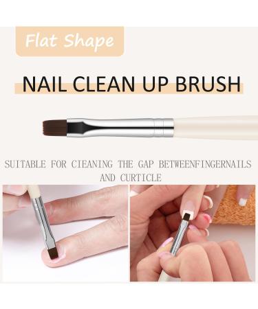 JASSINS Nail Clean Up Brushes - 3PCS Professional Gel Nail Polish Remover Tools for DIY Manicure & Cuticle Cleanup - Buy Online on SooperMarket.com