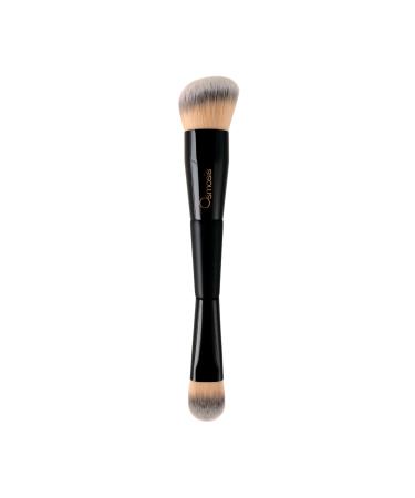 Osmosis 2-In-1 Dual End Foundation Brush For Flawless Liquid & Cream Makeup Application Blush Bronzer Highlighter Ultra Soft Bristles Dual Foundation Brush