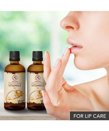 Vitamin E Oil 200ml - Anti-Aging & Wrinkle Care - Rich in Tocopherol - 2x100ml - Buy Online on SooperMarket.com
