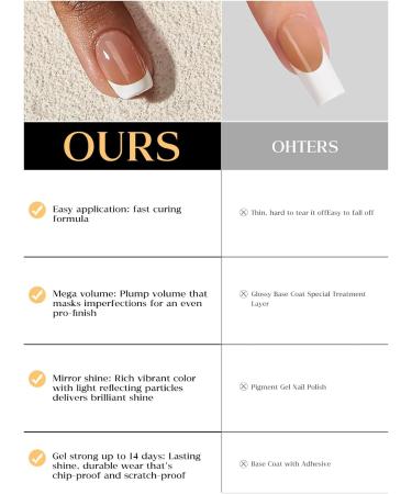 Ebanku 20pcs UV Gel Nail Film - Nude Pink Self-Adhesive Nail Stickers & Foil with Nail File for Women & Girls - Perfect for Nail Decoration - Buy Online on SooperMarket.com