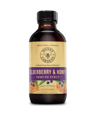Elderberry Syrup with Apitherapy Raw Honey - Honey Gardens