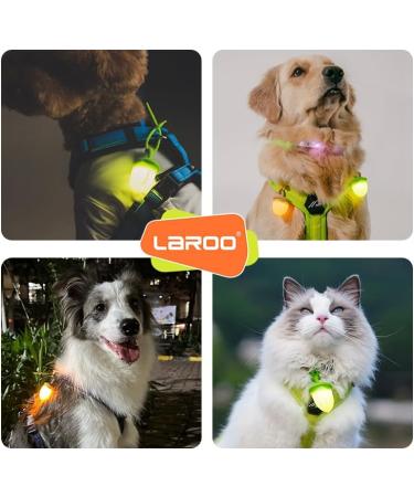 Laroo LED Flashing Safety Lights for Dogs & Cats - Rechargeable Turn Signal for Walks & Outdoor Sports (Green) - Buy Online on SooperMarket.com