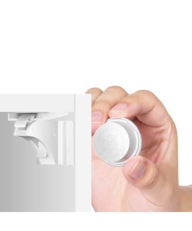 Magnetic Child Safety Cabinet Locks - 12 Lock + 3 Key for Baby Proofing Cabinets, Drawers and Locking Cupboard, Easy Install for Toddler and Childproof with Adhesive Latch, No Tools or Drill