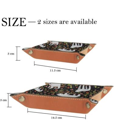 Black Sloth Red Flower Folding Dice Tray - PU Leather Dice Holder for RPG Gaming - Buy Online on SooperMarket.com