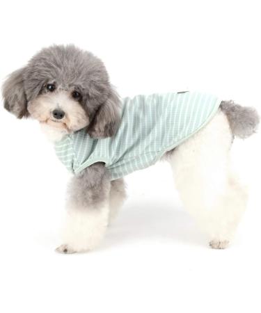 Zunea Striped Dog Shirt for Small Pets - Summer Cotton Tank Top for Dogs & Cats Soft Vest for Chihuahuas - Size L (1 Pack) - Buy Online on SooperMarket.com