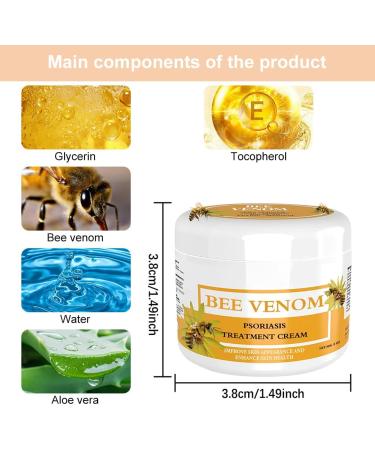 Bee Venom Cream Bee Venom Psoriasis Cream for All Skin Types Easy Application & No Irritation 30g - Buy Online on SooperMarket.com