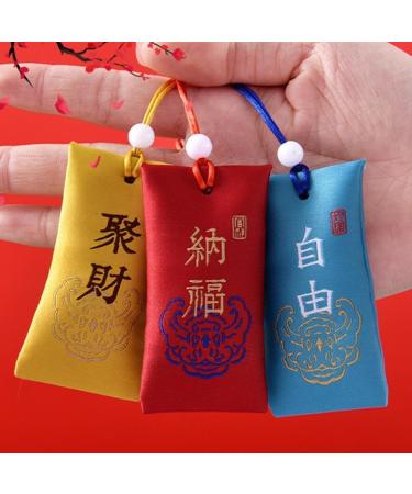 Spiritual Salt with Sachet Fragrant Bag Empty Bag Carrying Pouch Bag Hanging Blessings Pendant Good Wishes Style Chinese Peace Size - Buy Online on SooperMarket.com